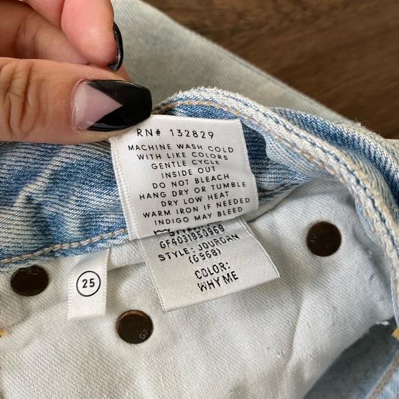 GRLFRND Jourdan Distressed Denim Shorts - Picture 7 of 7